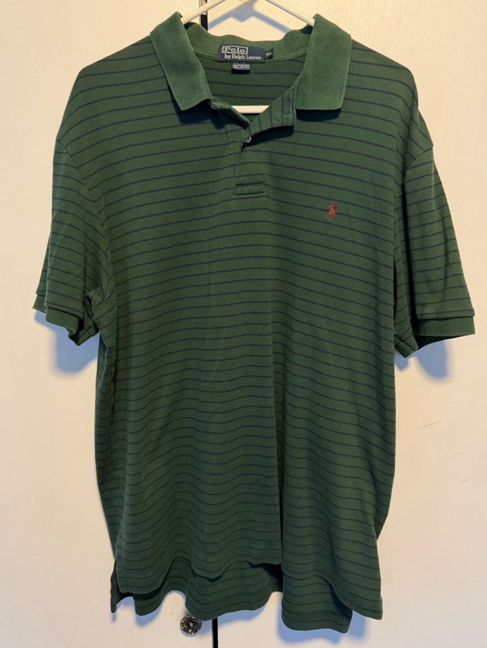 Polo by Ralph Lauren Striped Polo in Green & Purple Size XL G10